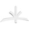 Ekena Millwork Davenport Architectural Grade PVC Gable Bracket, 72"W x 27"H x 2"D x 4"F, 9/12 Pitch GBP072X27X0204DAV00 - alternate 1